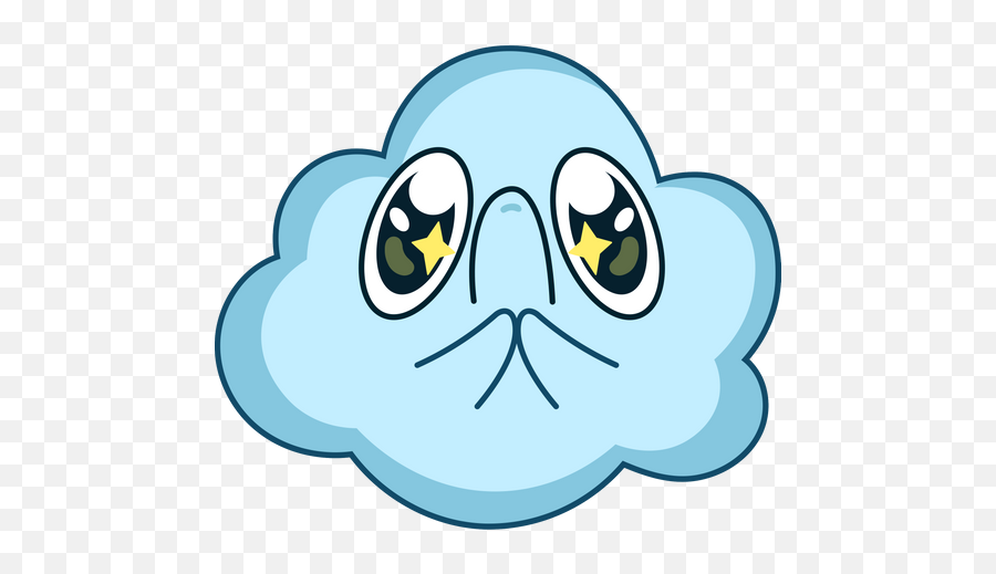 Cute Pleading Cloud Sticker - Sticker Mania Sticker Emoji,Pleading Emoji