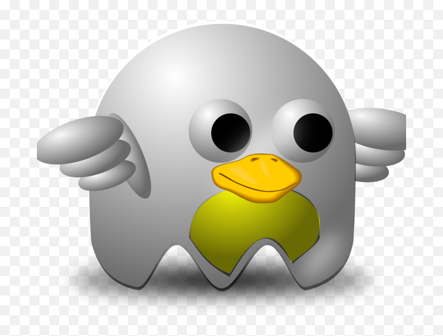 Emoticonflightless Birdwater Bird Png Clipart - Royalty Pacman Baddies Emoji,Bird Emoticon