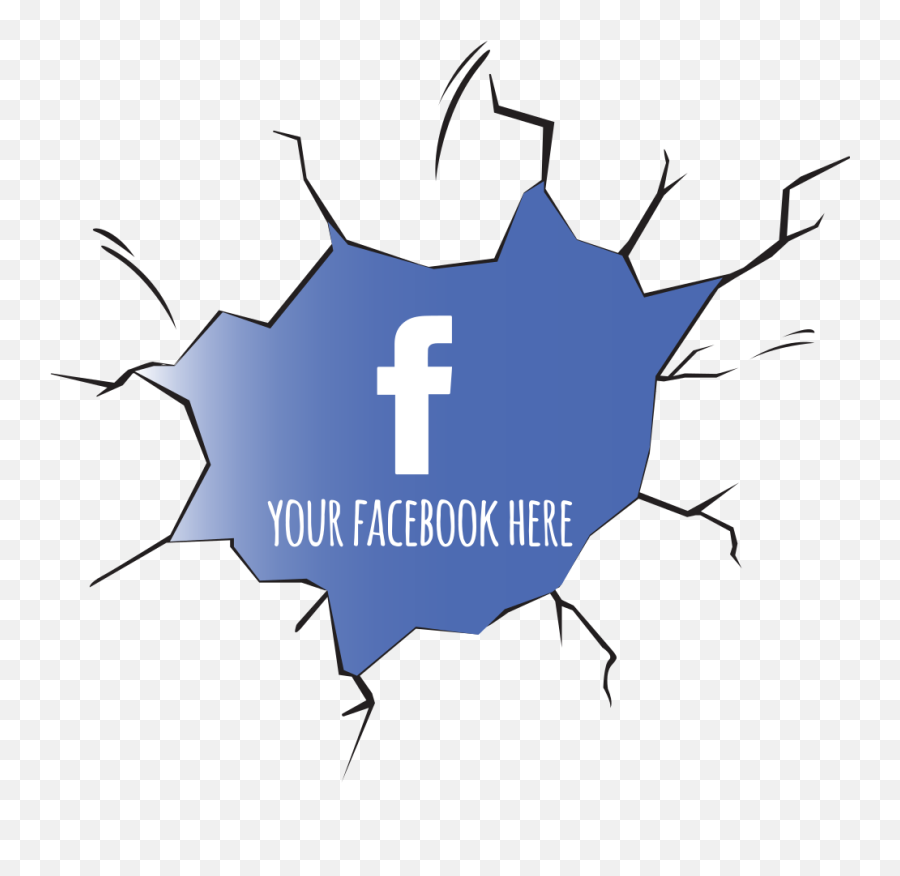 Personalised Facebook Wall Break Window Decal - Facebook Circle Emoji,Pot Of Gold Emoji