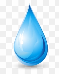 Water - Transparent Background Drop Emoji
