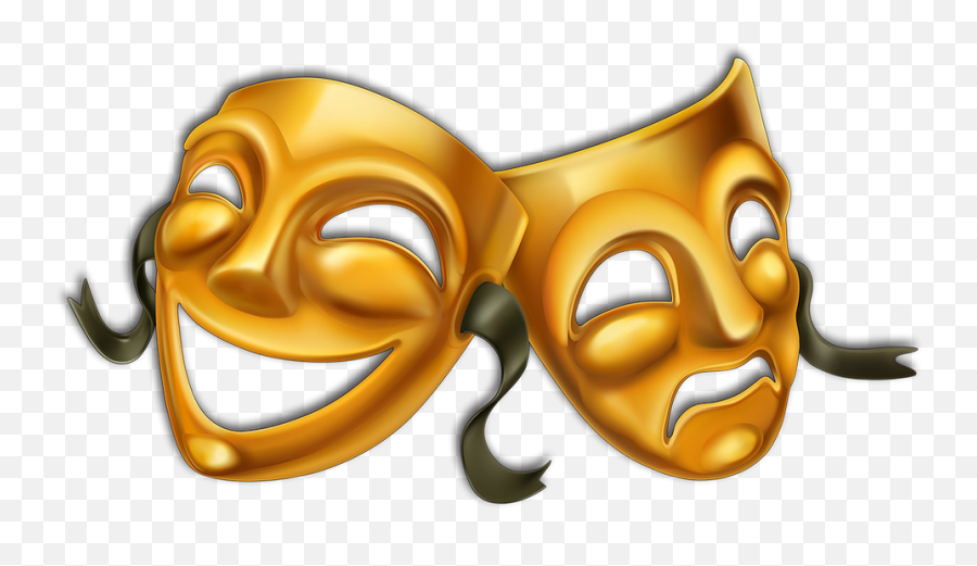 The 5 Most Dangerous Threats Lurking At Work 2 - Sexual Theatre Masks Gold Transparent Background Emoji,Think Emoticon