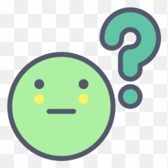 Question - Happy Emoji,Question Emoticon