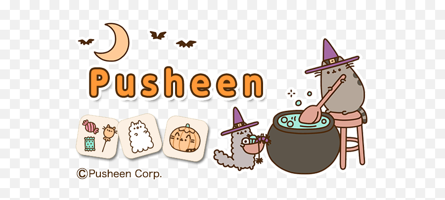 Puseen Theme Is Now Available In - Pusheen Halloween Desktop Emoji,Pusheen The Cat Emoji
