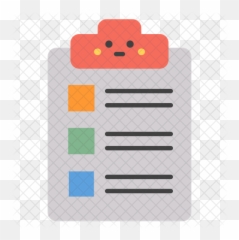 Survey Paper Emoji Icon - Cartoon