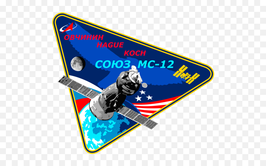 Soyuz - Soyuz Ms 12 Patch Emoji,Moon And Stars Emoji
