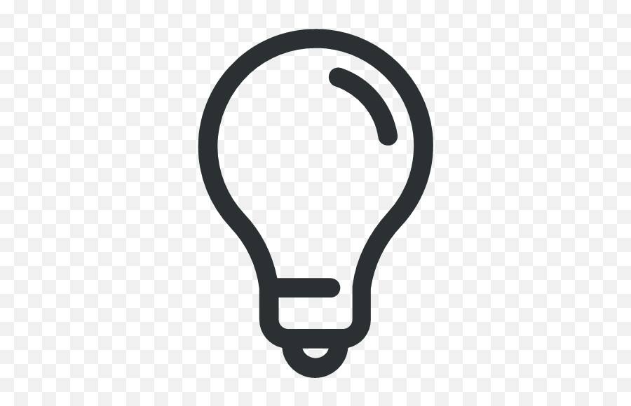 Bright Idea Lightbulb Solution Icon Emoji,Lightbulb Emoji