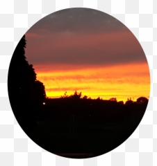 Sunset Sunsets Scenery - Circle Emoji