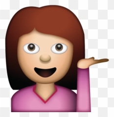 Woman Hand Gesture Emoji - Transparent Background Girl Emoji Png,Sassy Emoji