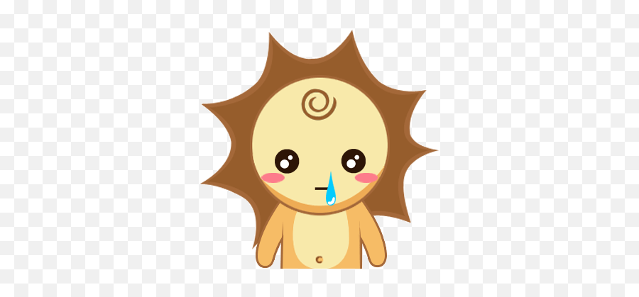 Cute Sun - Cartoon Emoji,Lion Emoticon