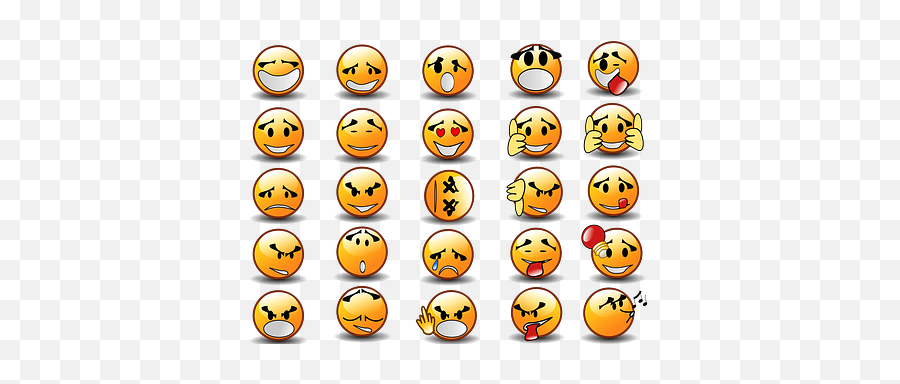 Emotional Vocabulary - Smiley Face Emoji,Emotions Emoticons