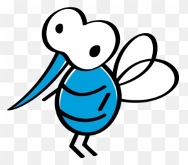 Daring Dashers Hugs Bugs Club - Cute Mosquito Clipart Emoji