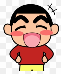 Game Cute Little Boy Shin Emoticon - Cartoon Sticker Cartoon Emoji,Crayon Emoji
