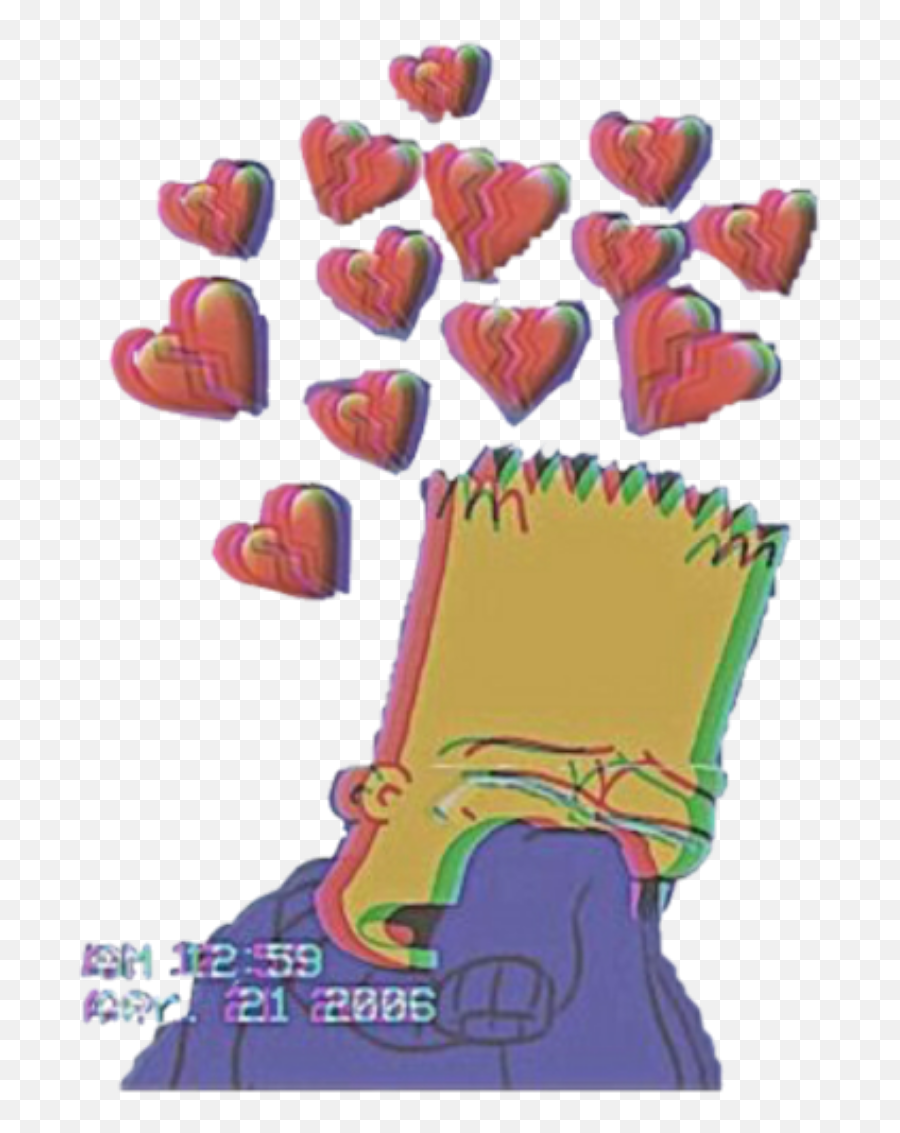 Mood Sad Sadaesthetic Simpsons Sadvibes Mood - Broken Heart Love Sad Aesthetic Emoji,Stapler Emoji