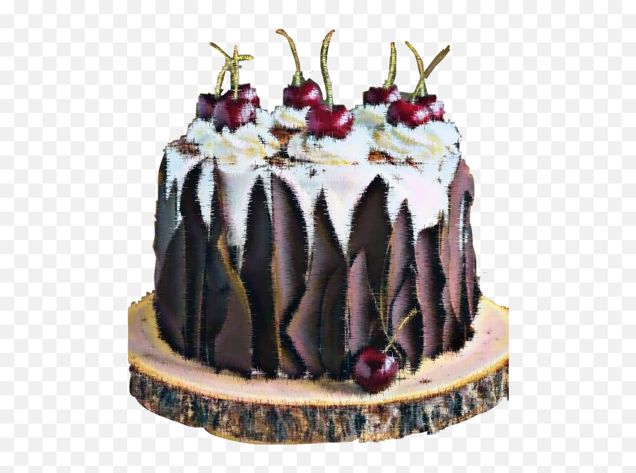 Cake Remixed Cherries Chocolate Frosting Icing Yum Magi - Wishes Happy Birthday 2019 Emoji,Frosting Emoji