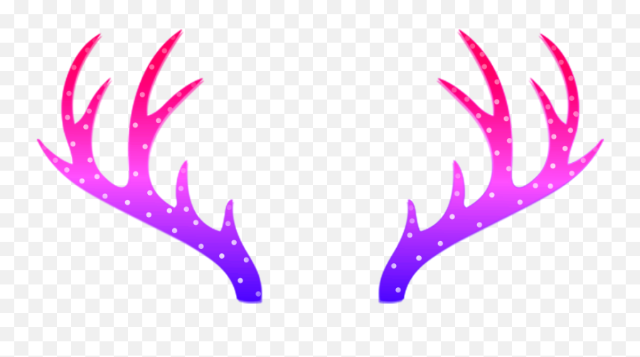 Largest Collection Of Free - Outline Deer Antlers Silhouette Emoji,Purple Horned Emoji