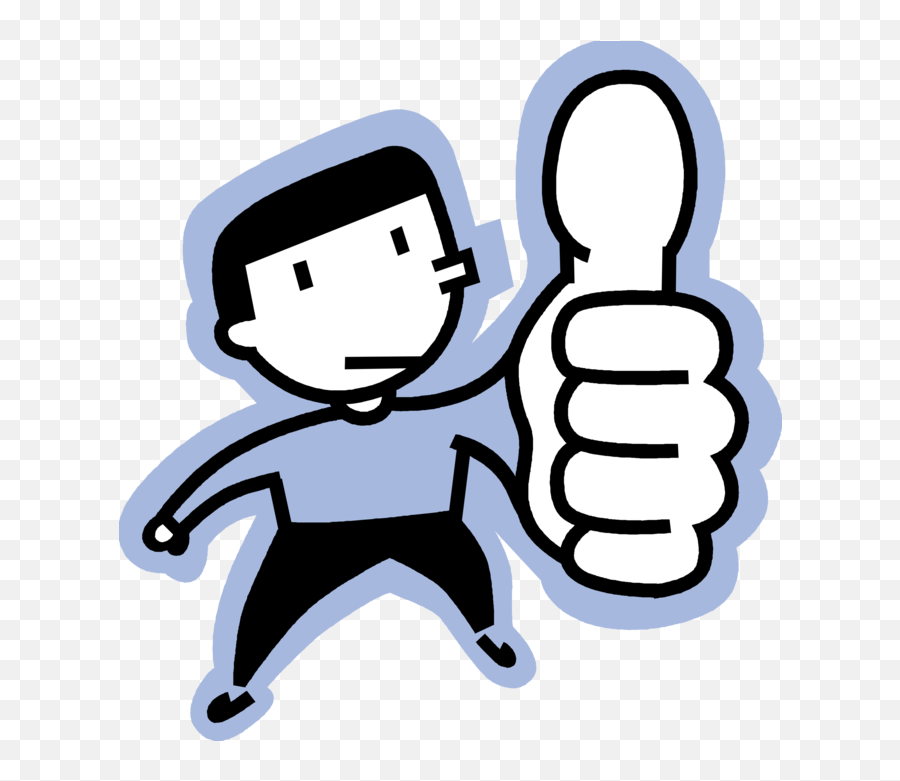 Thumbs Up Huaman Vector Png Clipart - Thumbs Up Man Animation Gif Emoji,Two Thumbs Up Emoji