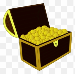 Cartoon Open Treasure Chest Clipart - Treasure Chest Clipart Png Emoji,Treasure Chest Emoji