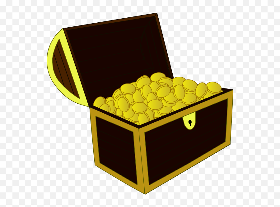 Cartoon Open Treasure Chest Clipart - Treasure Chest Clipart Png Emoji,Treasure Chest Emoji
