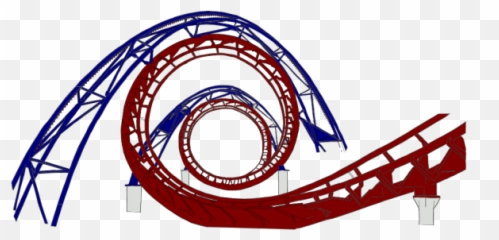 Roller Coaster Tracks Png Svg Clip Art - Corkscrew Emoji