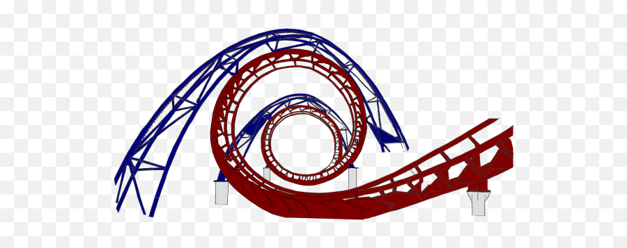 Roller Coaster Tracks Png Svg Clip Art - Corkscrew Emoji,Rollercoaster Emoji