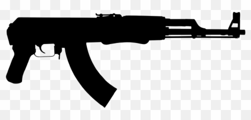 Ak - 47 Silhouette Png Emoji