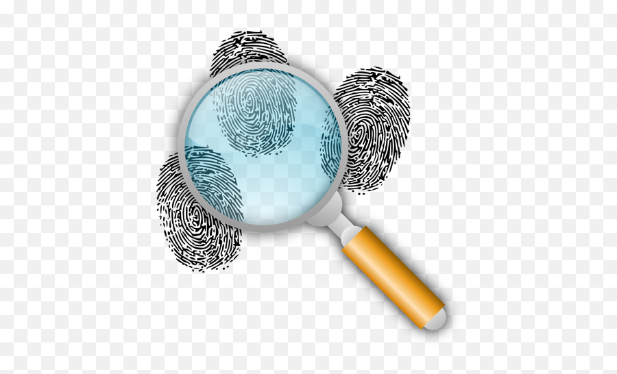 Searching For Fingerprints - Forensics Clipart Emoji,Magnifying Glass Fish Emoji