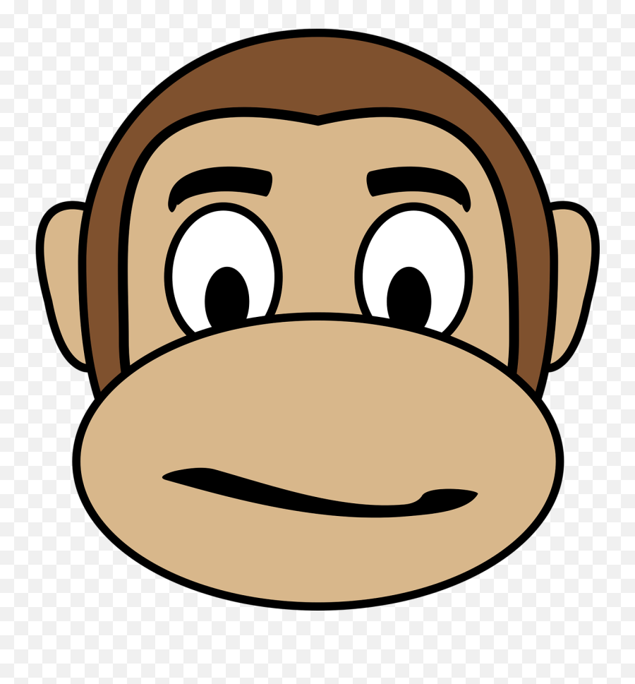 Confused Face Monkey Free Vector Graphics Free Pictures - Monkey Face Png Emoji,Question Mark Emoji