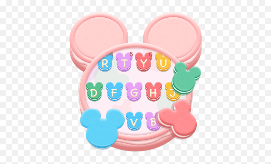 Tasty Mickey Macaroon Keyboard - Mickey Macaroon Emoji,Emoji Macaroon