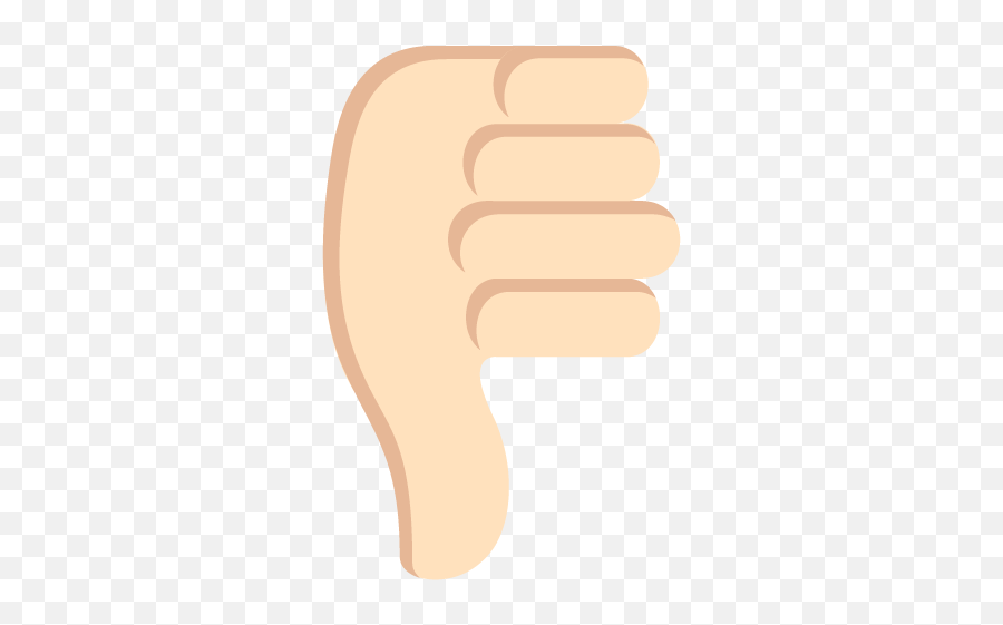 Thumbs Down Sign Light Skin Tone Emoji - Emojis,Emoticon Thumbs Down