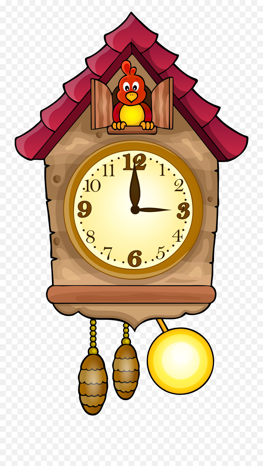 Old Clipart Wall Clock Old Wall Clock - Clip Art Cuckoo Clock Emoji,Old Man And Clock Emoji