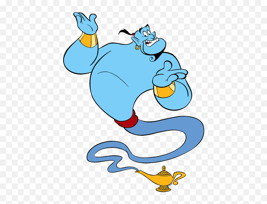 Disney Genie Lamp Clipart - Genie Aladdin Emoji,Aladdin Emoji