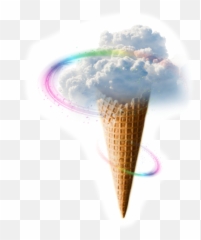 Rainbow Cloud Aftertherain Tumblur - Ice Cream Emoji