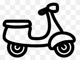 Transport Scooter Icon - Scooter Black White Emoji,Scooter Emoji