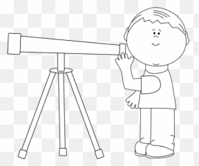 Telescope Outline Transparent Png Clipart Free Download - Black And White Telescope Emoji,Telescope Emoji