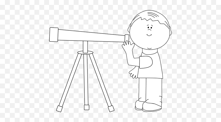 Telescope Outline Transparent Png Clipart Free Download - Black And White Telescope Emoji,Telescope Emoji