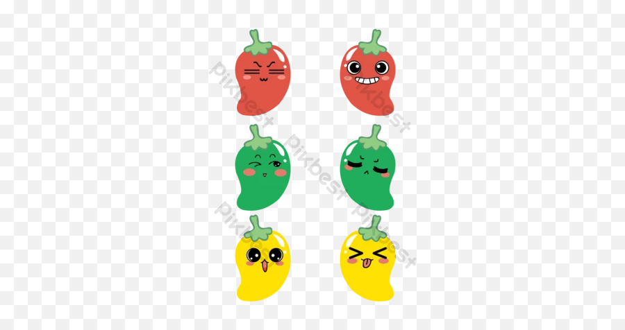 Chili Vector Templates Free Psd U0026 Png Vector Download - Cartoon Emoji,Green Pepper Emoji