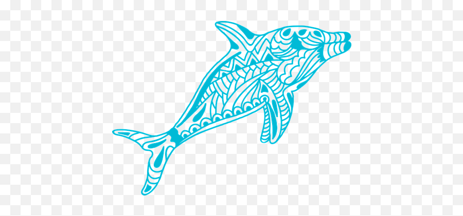 Free Dolphin Mammal Vectors - Free Sea Zentangle Animal Svg Emoji,Dolphin Emoji