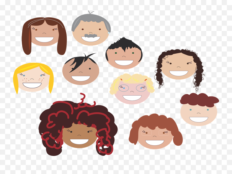 Faces Smiles Hair Free Vector Graphics Free Pictures - Cartoon Emoji,Pumpkin Emoticons
