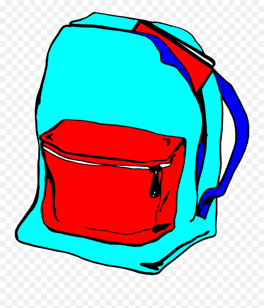 Bookbag Clipart Full Backpack Bookbag Full Backpack - Cartoon Backpacks No Background Emoji,Emoji School Bags