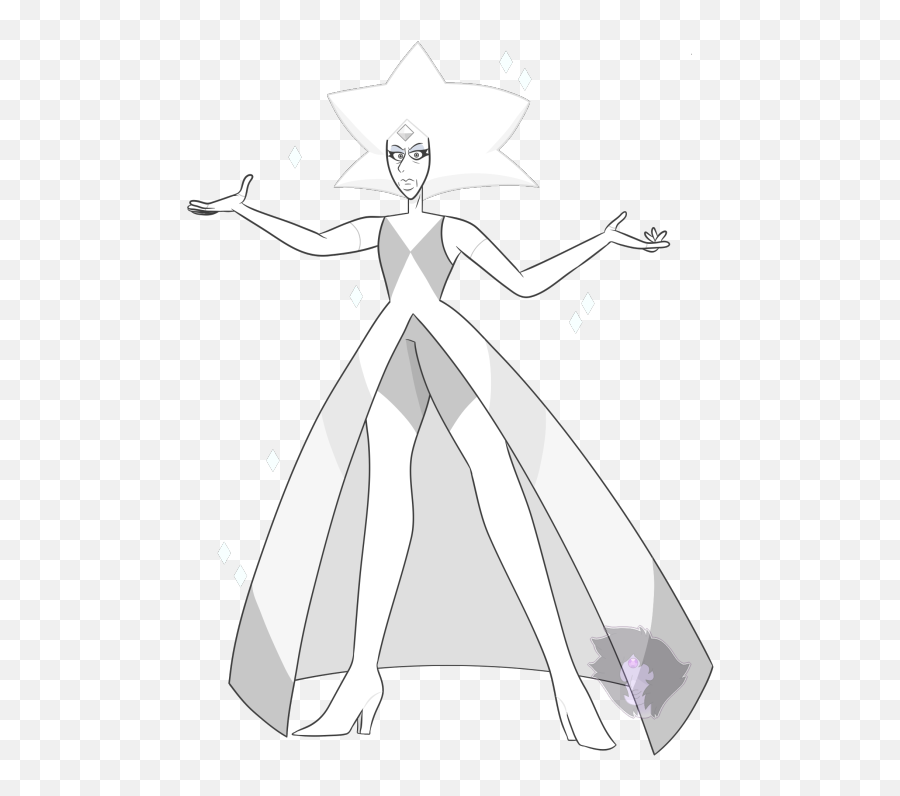 Su Fan White Diamond Challenge - Steven Universe White Diamond Design Emoji,Black Diamond Emoji