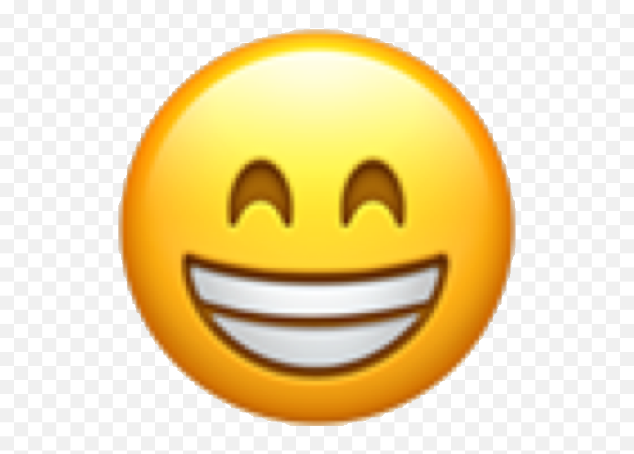 Emoji Emojicon Emote Face Emojiface Bigsmile Smile Happ - Iphone Emoji Transparent Smile,Emojicon