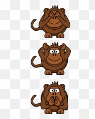 See No Evil Clipart - Free Clipart See Hear Speak No Evil Emoji,See No Evil Emoji