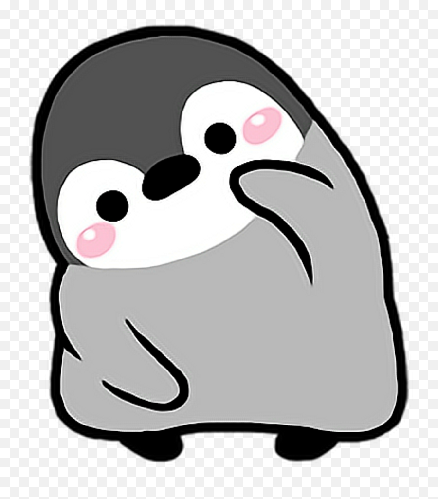 Penguin Japan Lovely Sticker Heart - Transparent Penguin Sticker Emoji,Pittsburgh Penguins Emoji