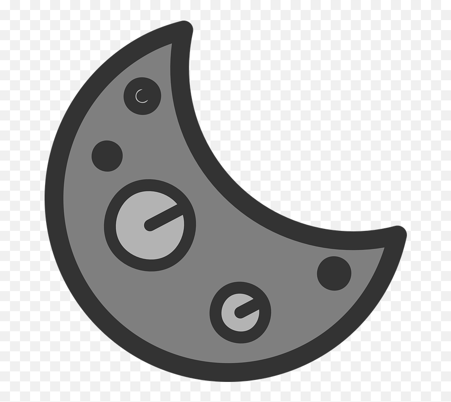 Free Crescent Moon Moon Vectors - Crescent Moon Clipart Png Emoji,Crescent Moon Emoticon