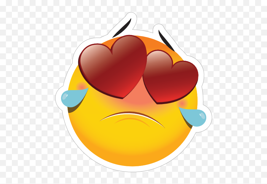 Cute Heartbroken Emoji Sticker - Love Sticker,Heartbroken Emoji
