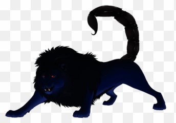 Manticore Lion Silhouette - Manticore Silhouette Emoji,Wolf Face Emoji
