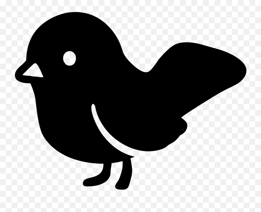 Android Emoji 1f426 - Black Bird Emoji,Bird Emoji