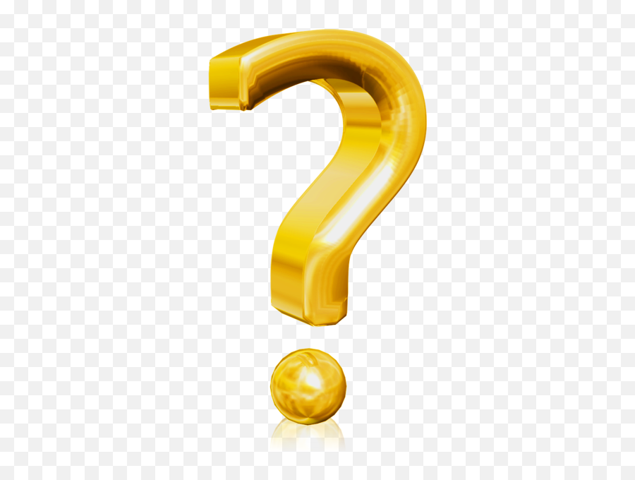 Gold Question Mark 3d - Gold Question Mark Png Emoji,Question Mark Emoji