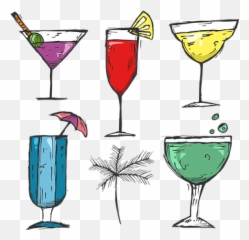 Free Wine Alcohol Vectors - Cocktail Emoji