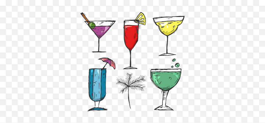 Free Wine Alcohol Vectors - Cocktail Emoji,Wine Emoticon